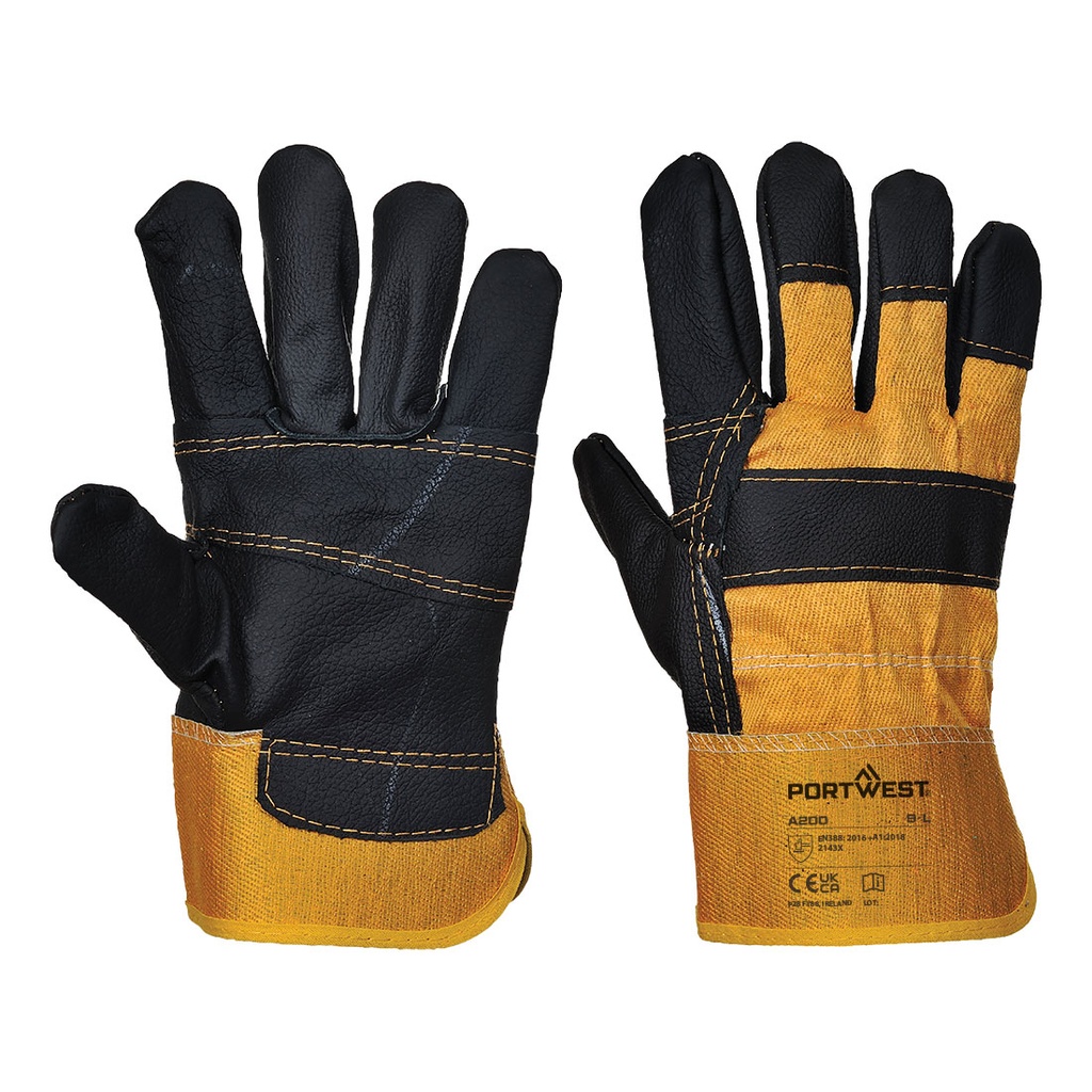 Guanto Furniture in cuoio – Giallo