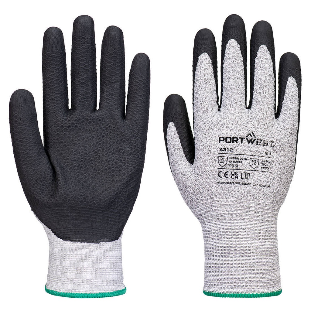 Guanto Grip 13 in Nitrile Diamond Knit (Pk12) – Grigio/nero
