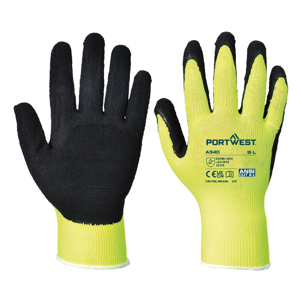 Guanti Grip Hi-Vis - Lattice – Giallo