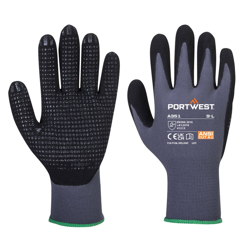 Guanto Dermiflex Plus – Grigio/nero