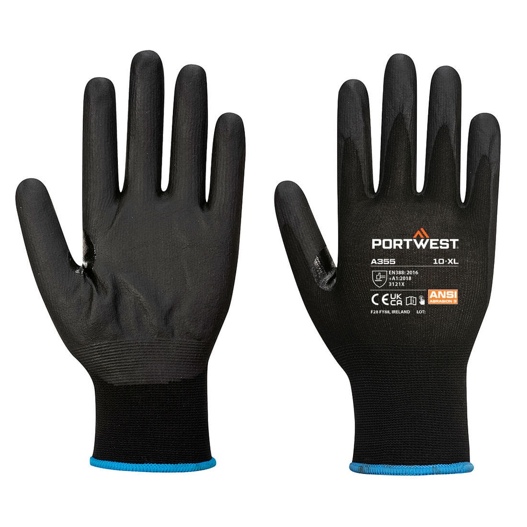 Guanto in schiuma di nitrile touchscreen NPR15 (Pk12) – Nero (K8R)
