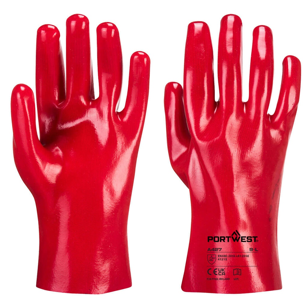 Guanti in PVC – Rosso