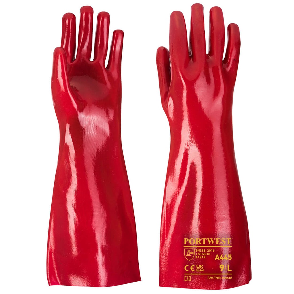 Guanti in PVC – Rosso