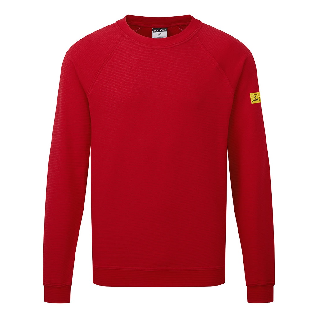 Felpa Anti Statica ESD – Rosso scuro