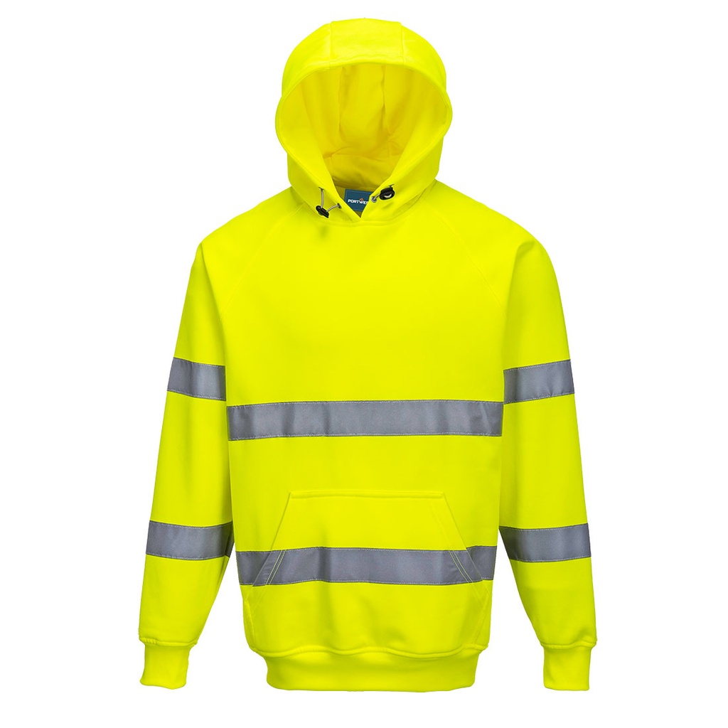 Felpa con cappuccio Hi-Vis – Giallo