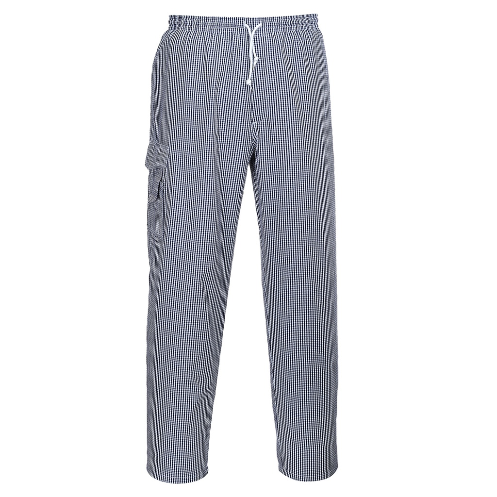 Pantaloni Chester da chef – Quadri blu