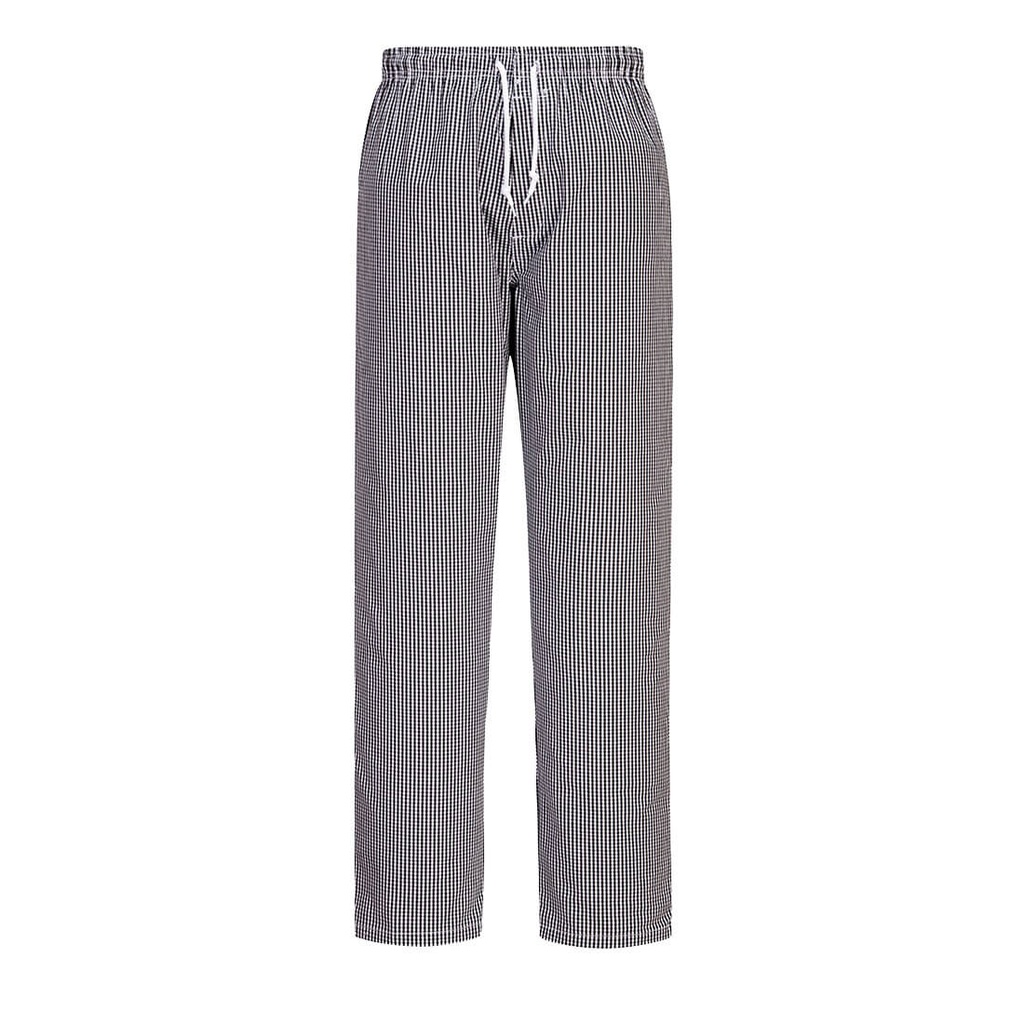 Pantaloni Bromley da chef – Quadri neri