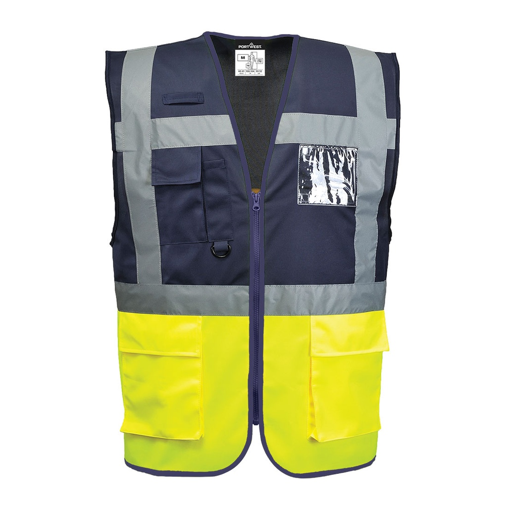 Gilet Executive Paris – Giallo/blu navy