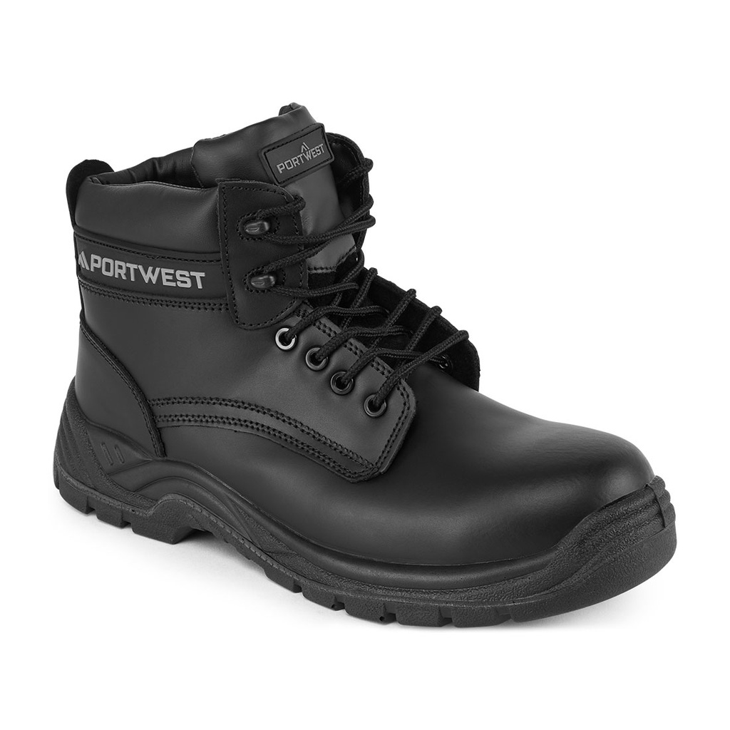 Stivaletto in pelle composita S3S SR – Nero