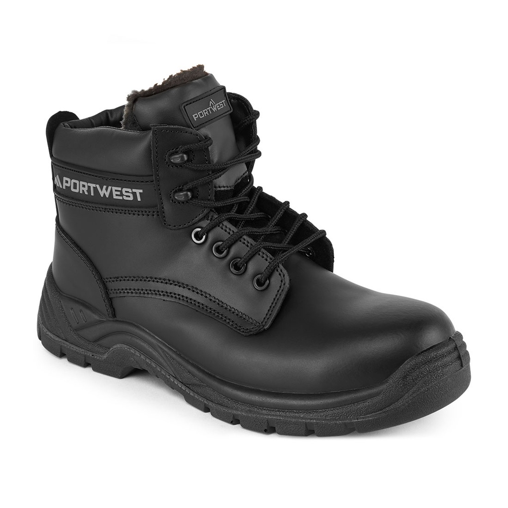 Stivaletto in pelle composita S3S SR – Nero