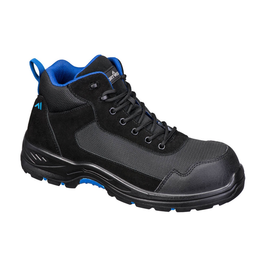 Stivale composito in tessuto scamosciato Mid S3L HRO SR FO – Nero/blu