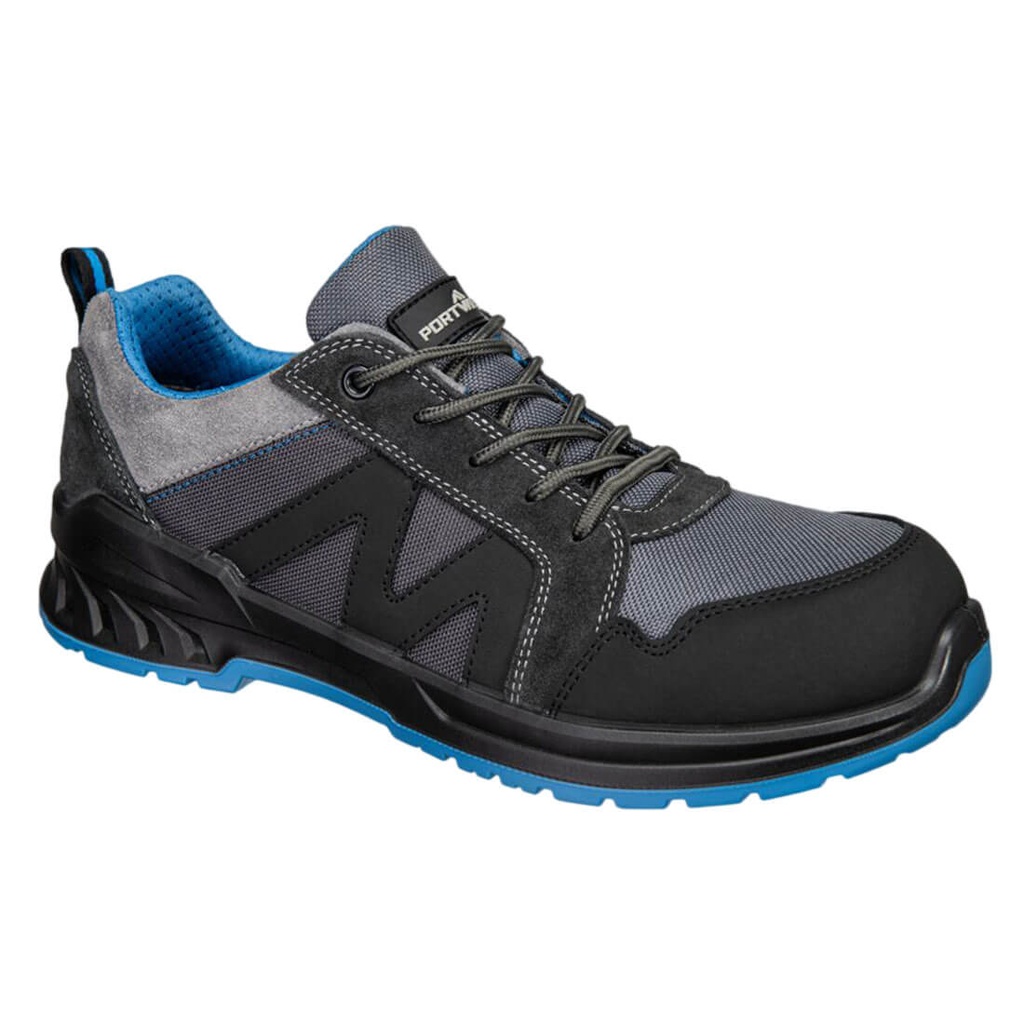 Trainer in composito in tessuto scamosciato S1PS SR FO – Nero/blu