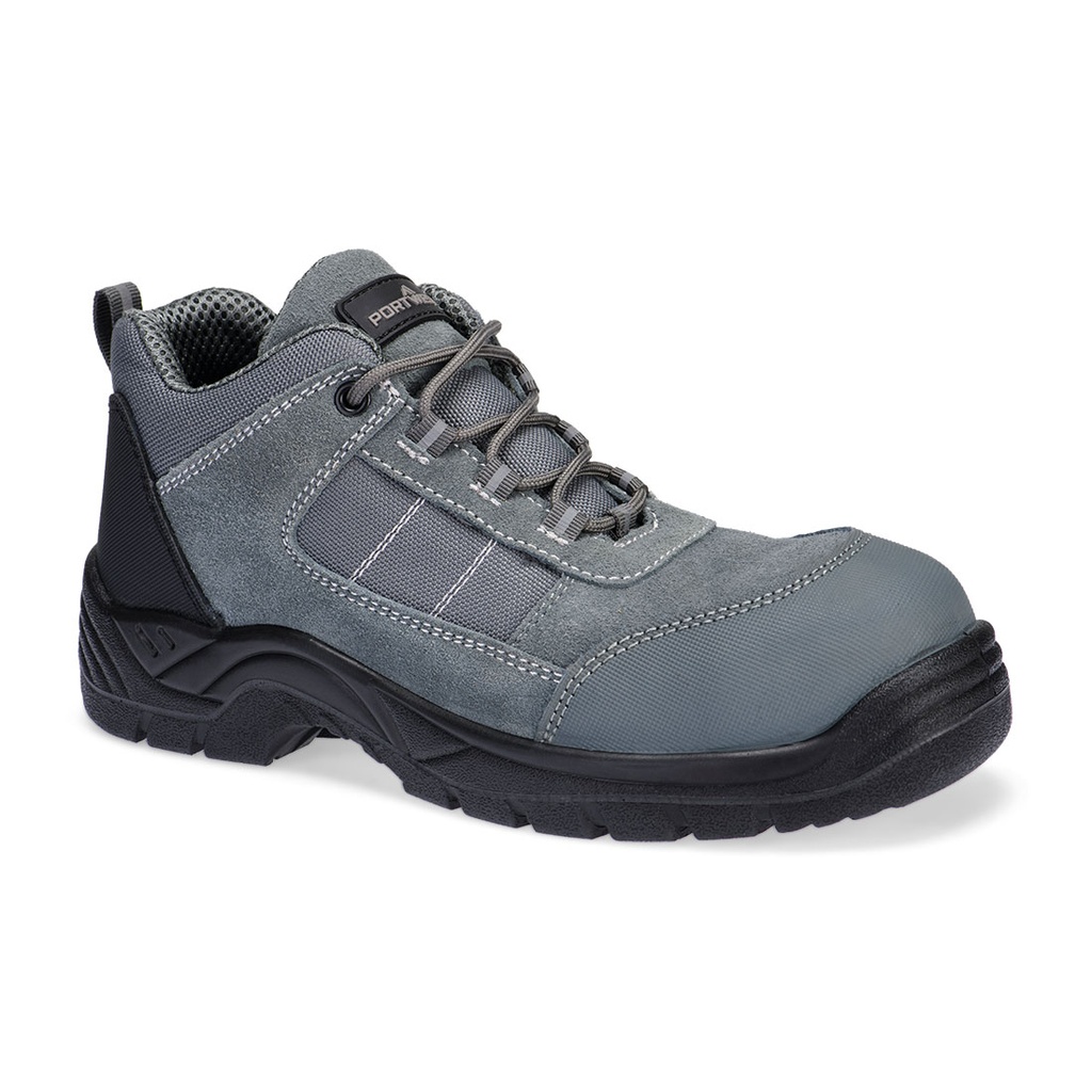 Stivaletto in composito in tessuto scamosciato S1 SR FO – Grigio metallo