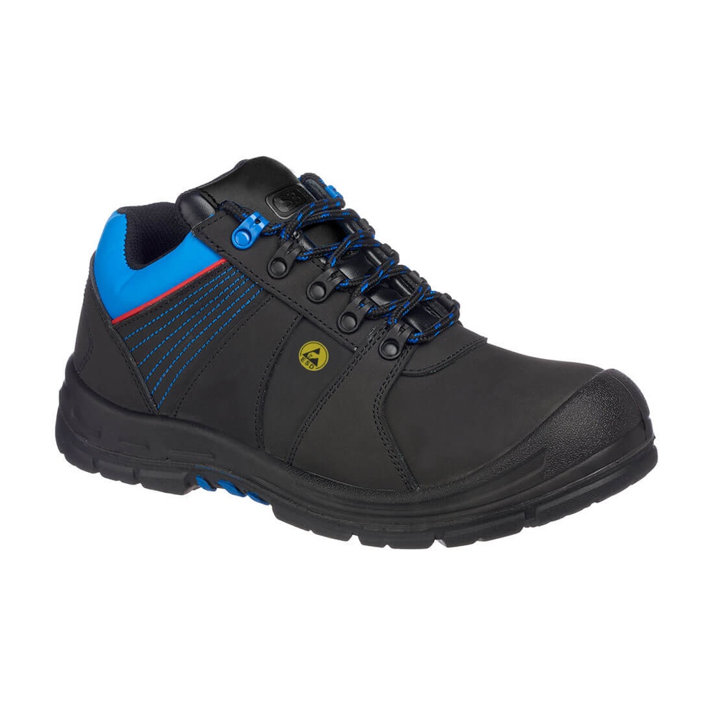 Scarpa di sicurezza Portwest Compositelite Protector S3 ESD HRO. – Nero/blu