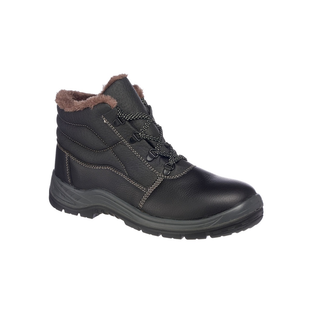 Stivale con rivestimento in pelliccia Steelite Kumo S3 – Nero