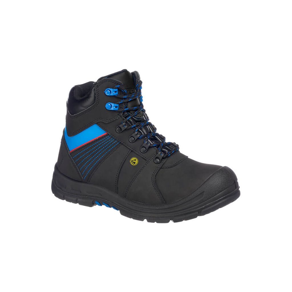 Scarpa di sicurezza Portwest Compositelite Protector S3 ESD HRO – Nero/blu