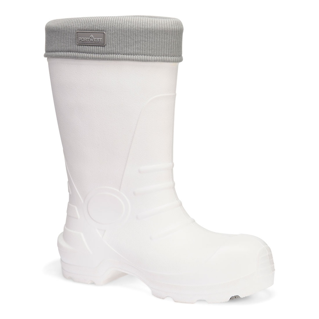 Stivale di gomma in EVA con materiale composito S5S CI SR – Bianco/grigio