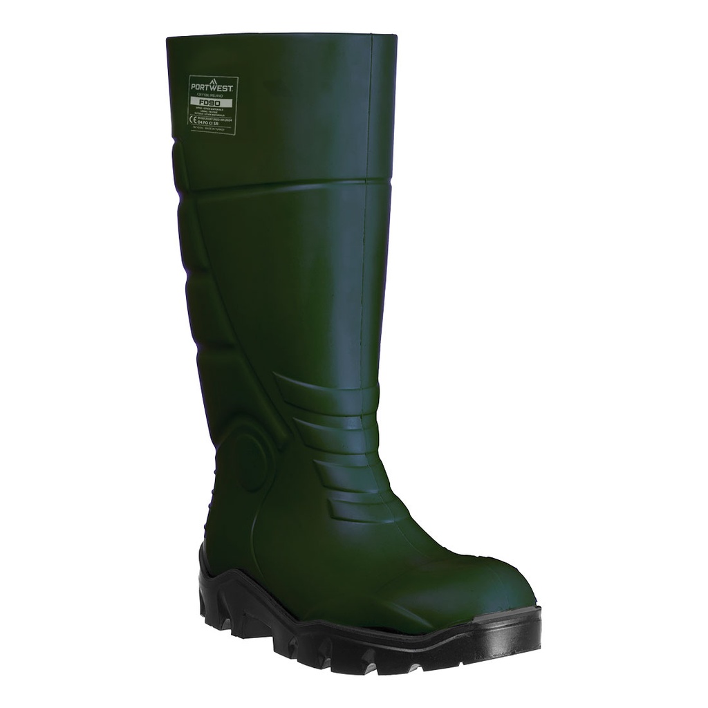 Stivale in PU Wellington O4 CI FO Non Safety – Verde