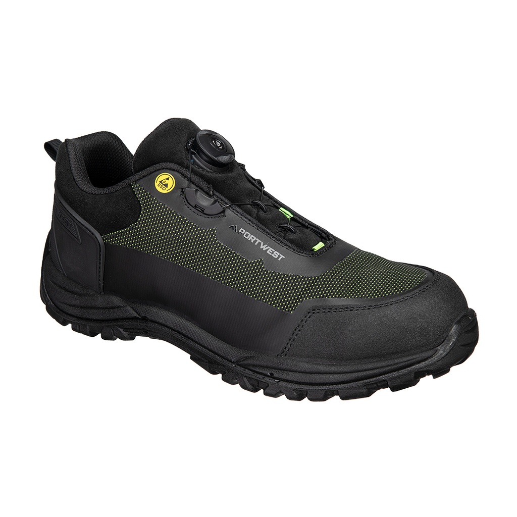 Scarpa bassa Girder in composito S3S ESD SR FO – Nero/verde