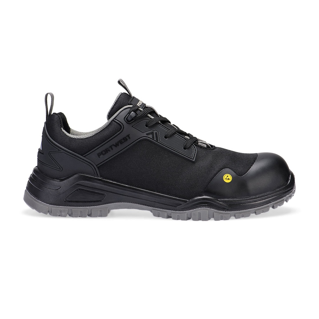 Scarpa bassa in rete con materiale composito S3S ESD SR FO – Nero/grigio (BKG)