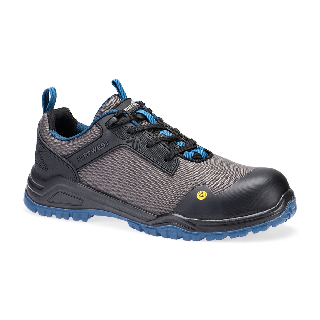 Scarpa bassa in rete con materiale composito S3S ESD SR FO – Nero/petrolio