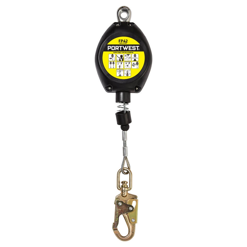 Arrotolatore retrattile da 6m – Nero