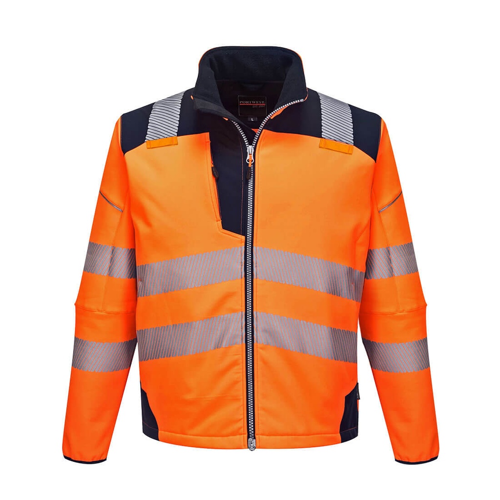 PW3 Softshell Hi-Vis – Arancione/blu navy