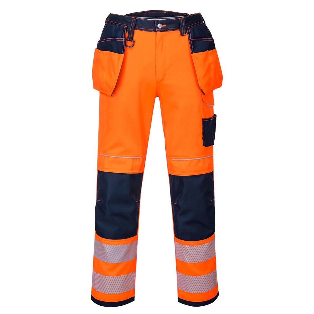 PW3 Pantalone Hi-Vis con tasche Holster – Arancione/blu navy