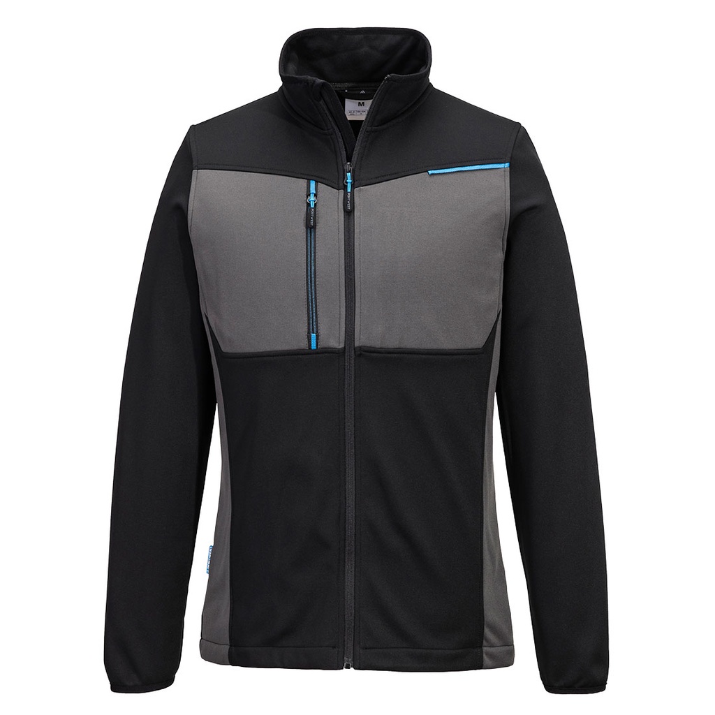 Pile tecnico con cerniera intera WX3 – Nero