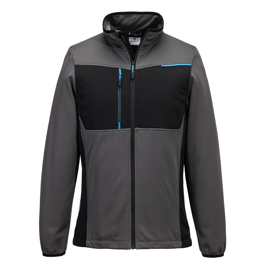 Pile tecnico con cerniera intera WX3 – Grigio metallo