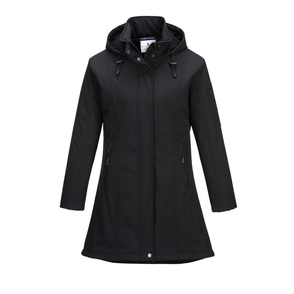 Giacca Softshell Carla da donna (3L) – Nero
