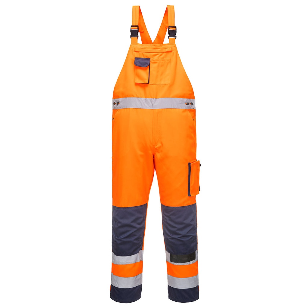Salopette Dijon Hi-Vis – Arancione/blu navy