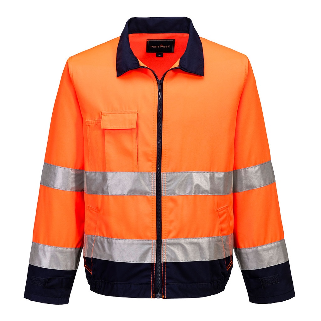 Giacca Madrid Hi-Vis – Arancione/blu navy