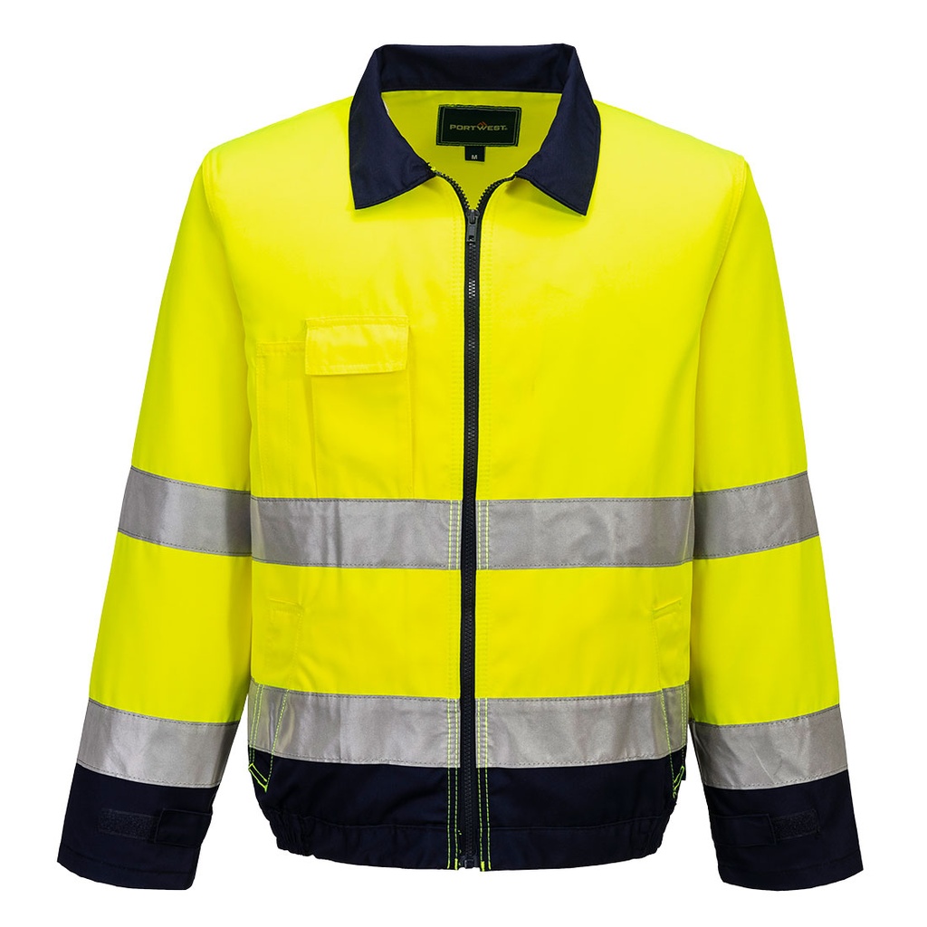 Giacca Madrid Hi-Vis – Giallo/blu navy