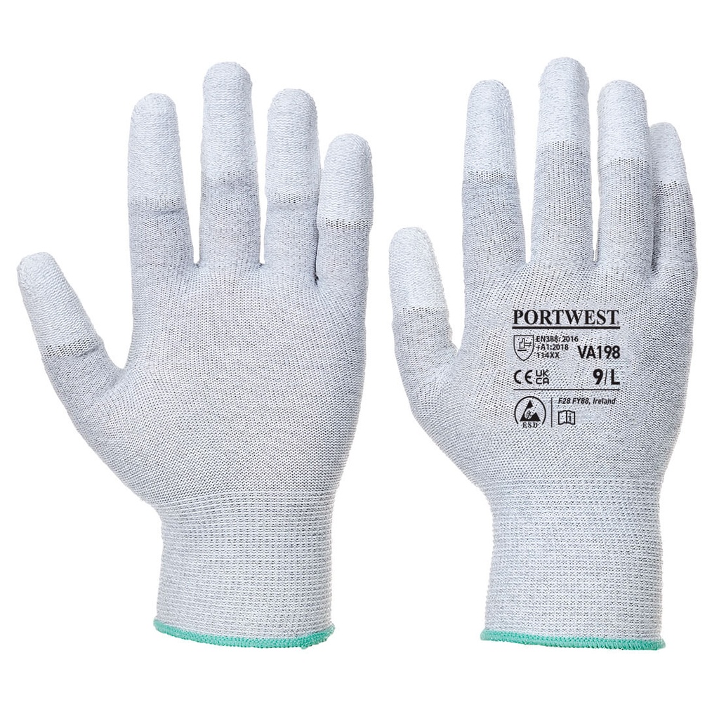 Guanto antistatico con dita in PU per distributore automatico – Grigio (G7R)