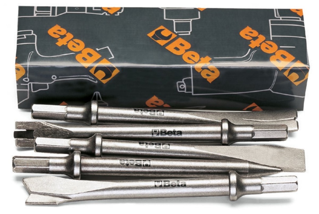 [019400030] Serie di 5 scalpelli per martelli scalpellatori 1940 Beta 1940/S5