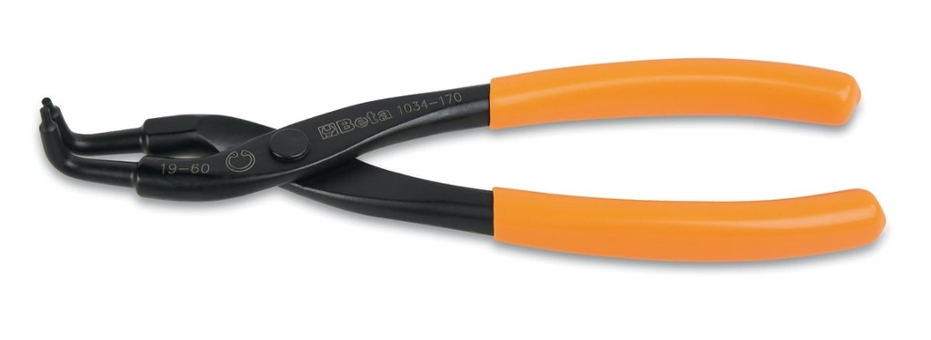 [010340013] Pinza per anelli seeger, becchi piegati a 90° Beta 1034 130X09