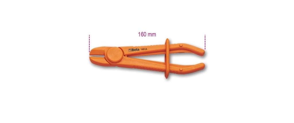 [014810110] Pinza in plastica per occlusione tubi e manicotti Beta 1481PL/A