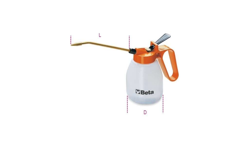 [017520002] Oliatori in plastica con cannuccia rigida Beta 1752 200