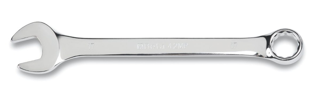 [000421613] Chiavi combinate a forchetta e poligonale piegata cromate lucide Beta 42MP 13