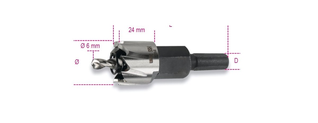 [004510045] Frese a tazza in acciaio HSS interamente rettificate Beta 451 45