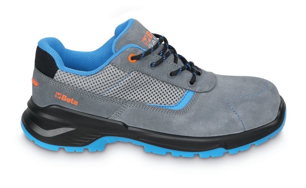 [072000635] Scarpe basse BASIC PLUS in pelle scamosciata con inserti in mesh Beta 7200BP 35