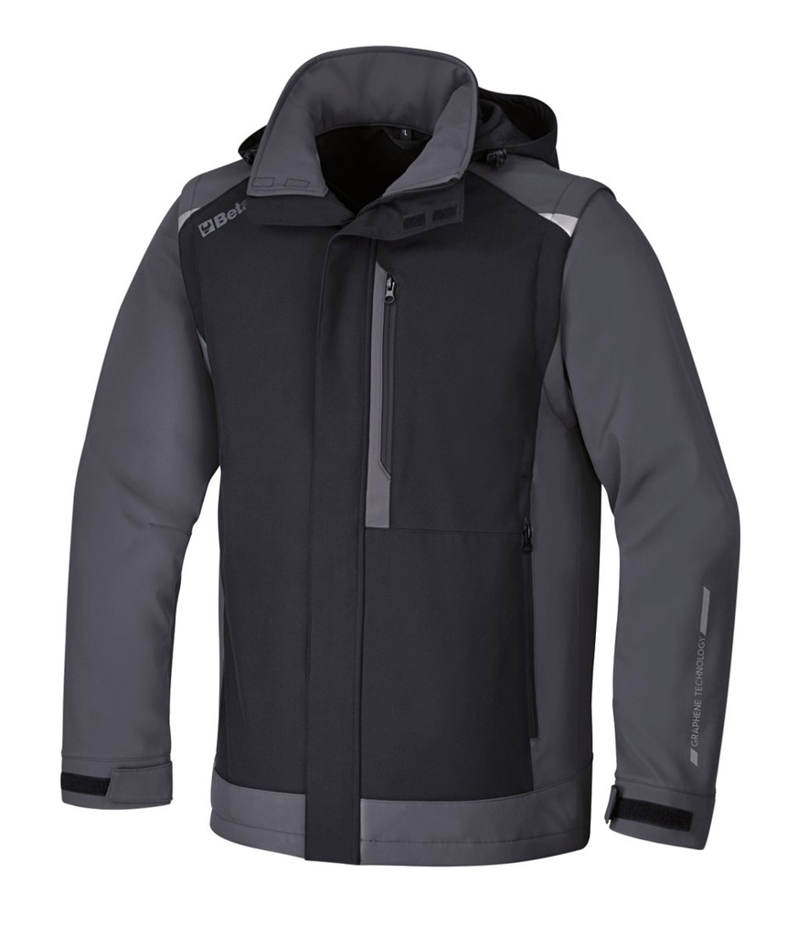 [076480011] Giacca da lavoro softshell in graphene Beta 7648GG S