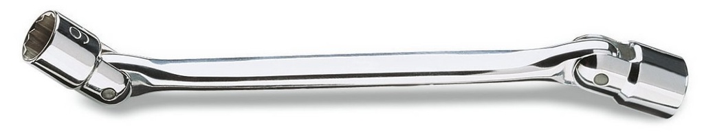 [000800014] Chiavi a bussola poligonale snodate doppie cromate Beta 80 14X15