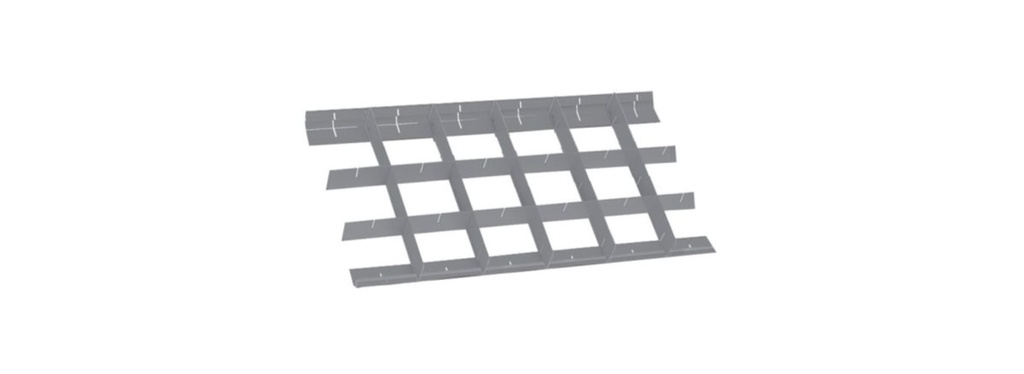 [088890117] Separatori incrociati per cassetto standard 588x367 mm Beta 8889C2/7