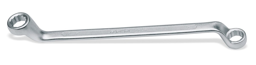 [000900222] Chiavi poligonali doppie curve profonde cromate Beta 90AS 19/32X11/16