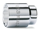[009100203] Chiavi a bussola a mano con attacco quadro femmina 3/8" bocca poligonale, cromate Beta 910AS 11/32