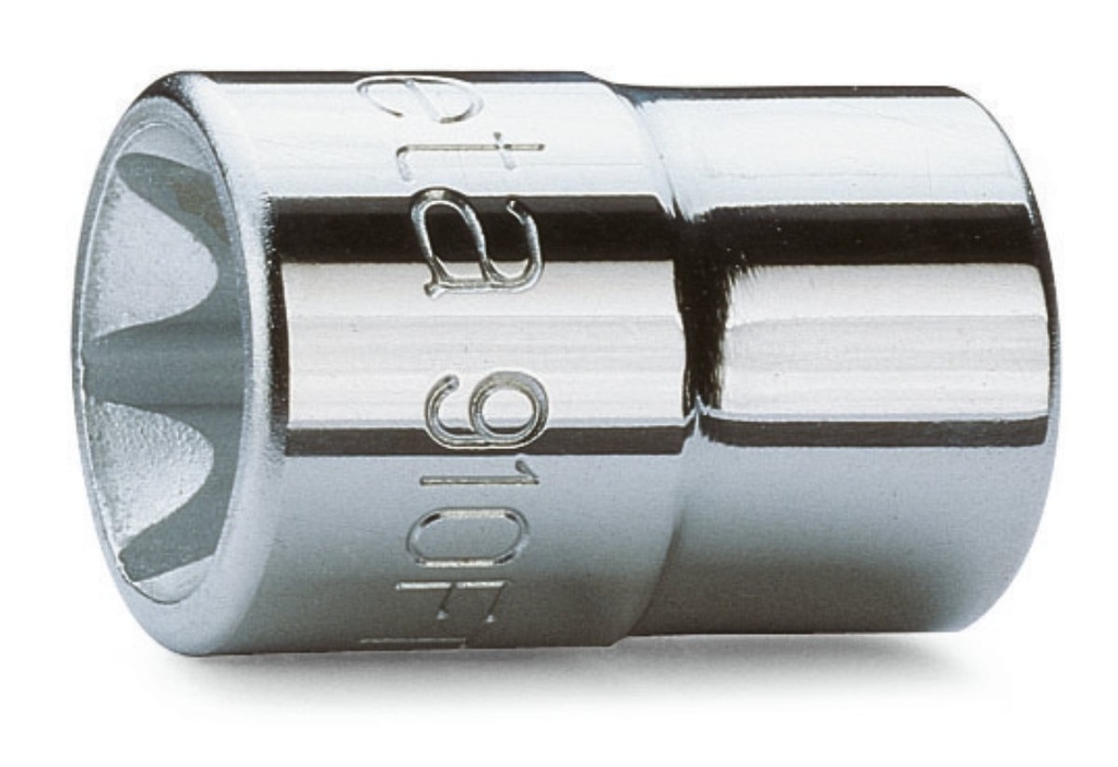 [009100412] Chiavi a bussola a mano con attacco quadro femmina 3/8" per viti con profilo Torx® cromate Beta 910FTX 12