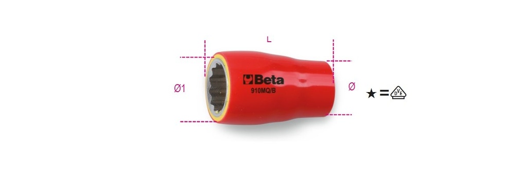 [009100628] Chiavi a bussola poligonali Beta 910MQ-B 18