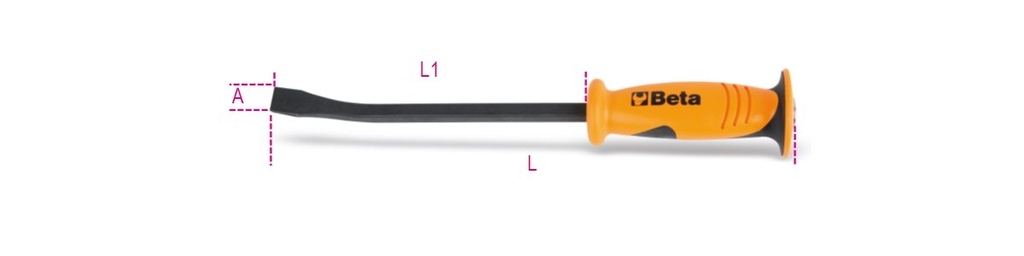 [009650014] Leve con estremità piatta curva Beta 965 450